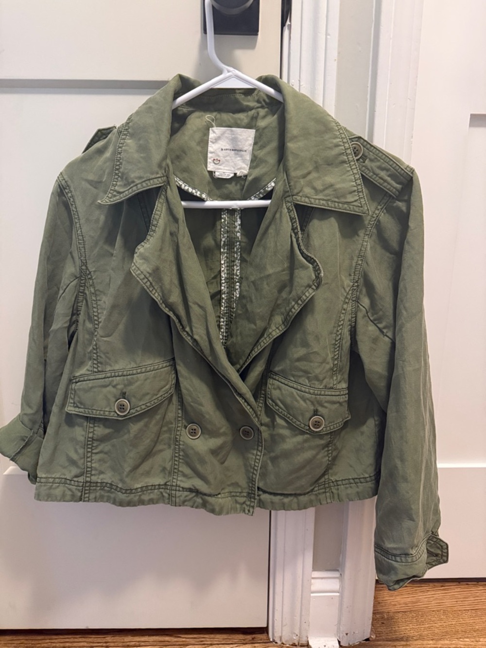Anthropologie Olive Green Utility Jacket - Women's